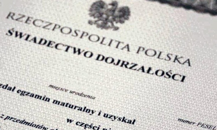 Odbiór świadectw dojrzałości